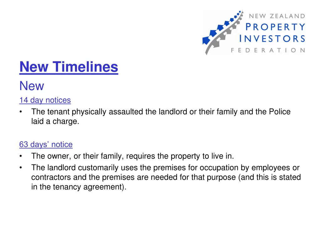 new timelines new 14 day notices the tenant