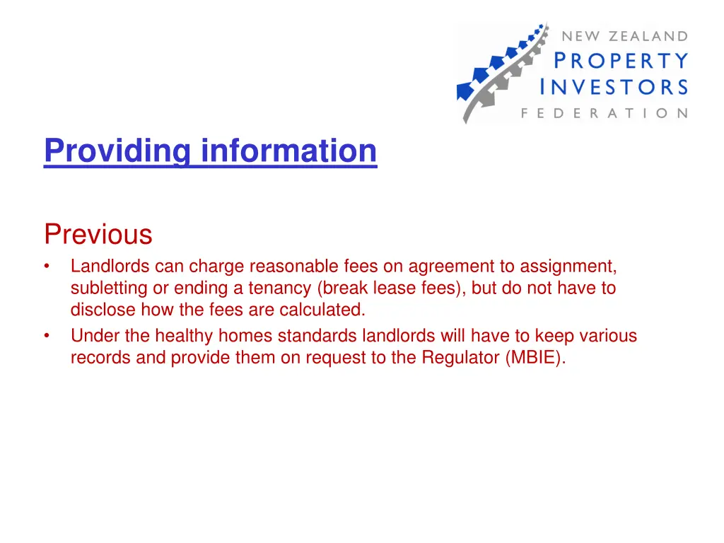 providing information