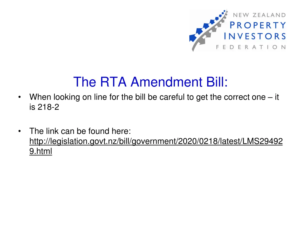 the rta amendment bill when looking on line