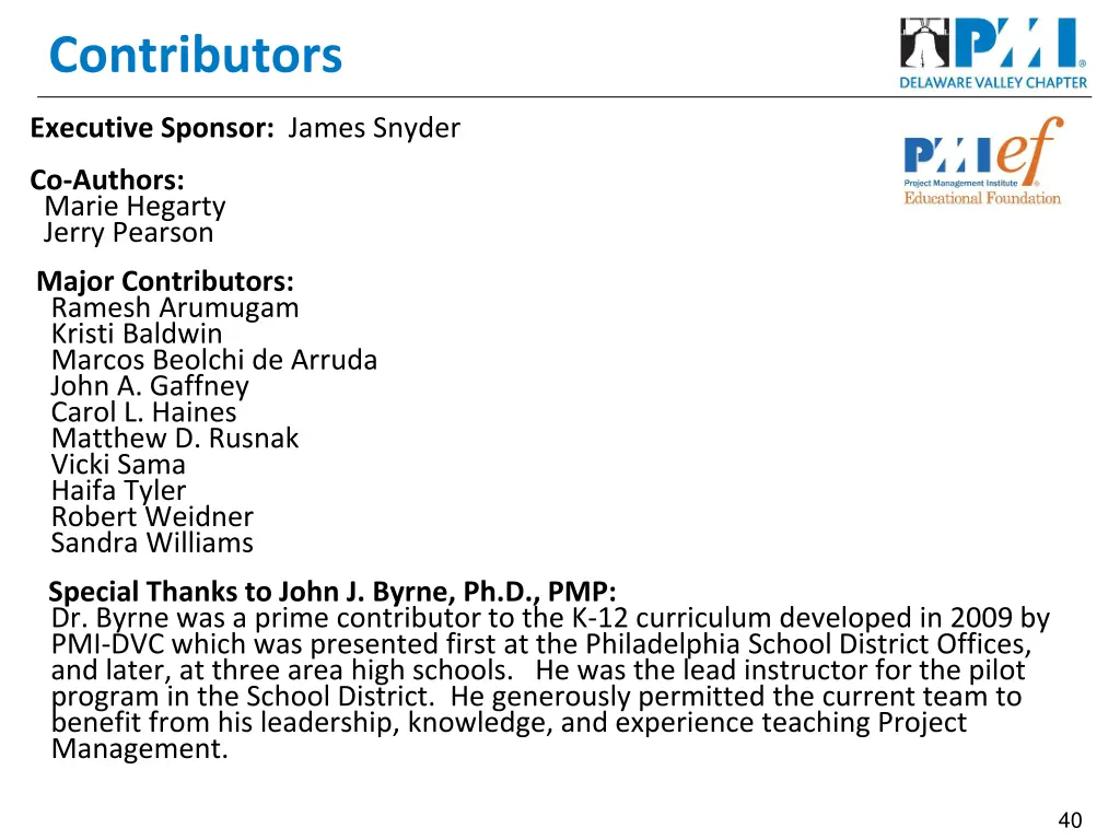 contributors