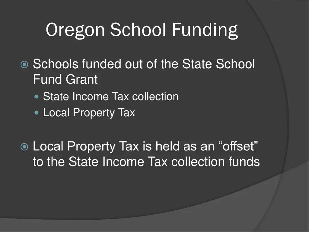 oregon school funding