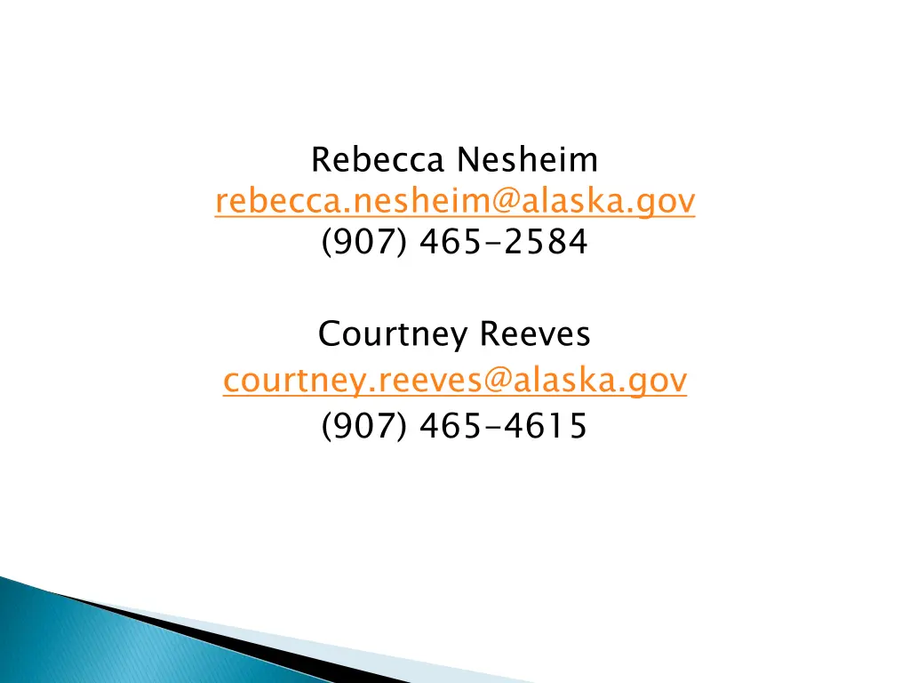 rebecca nesheim rebecca nesheim@alaska