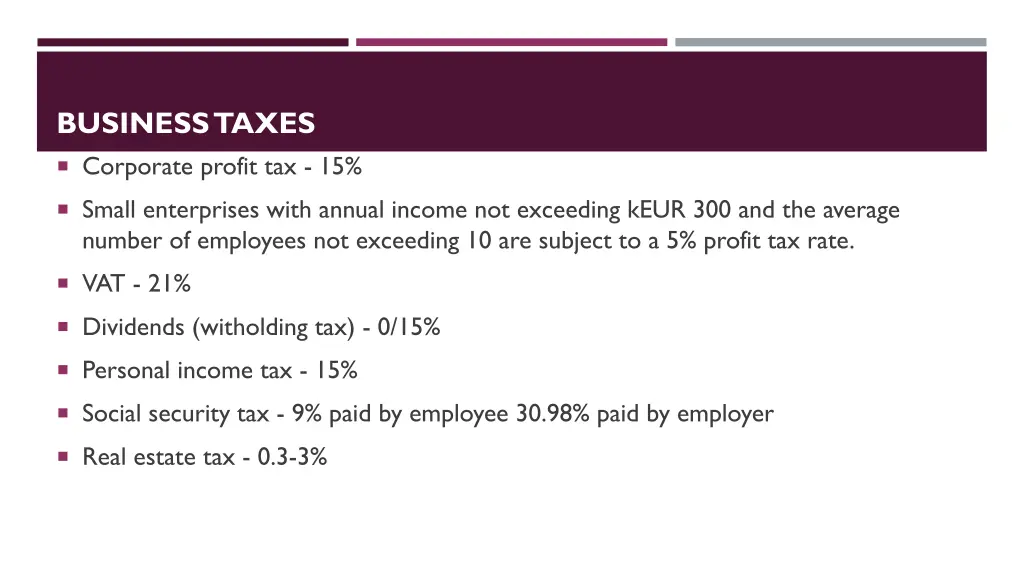 businesstaxes corporate profit tax 15