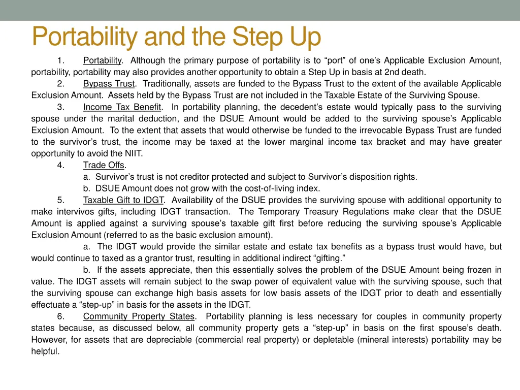 portability and the step up 1 portability