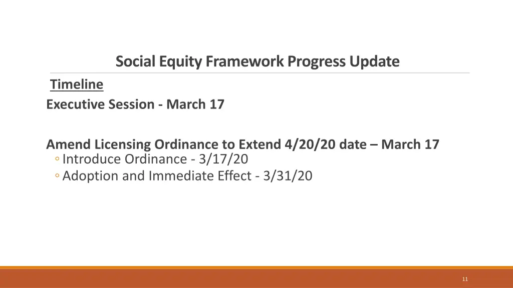 social equity framework progress update 9