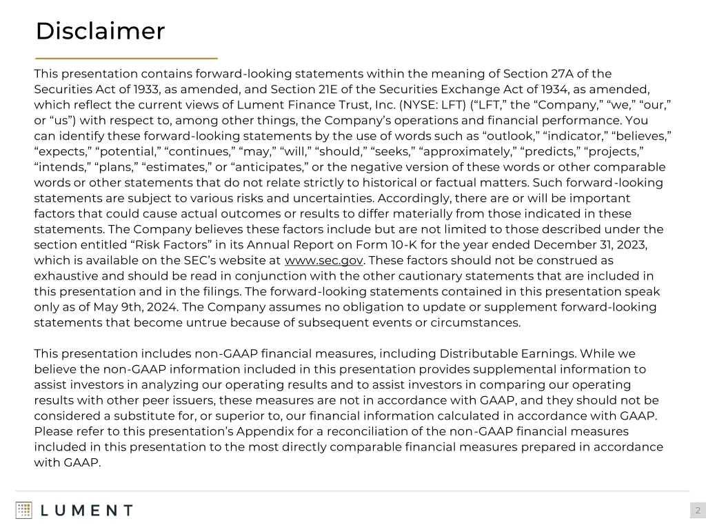 disclaimer