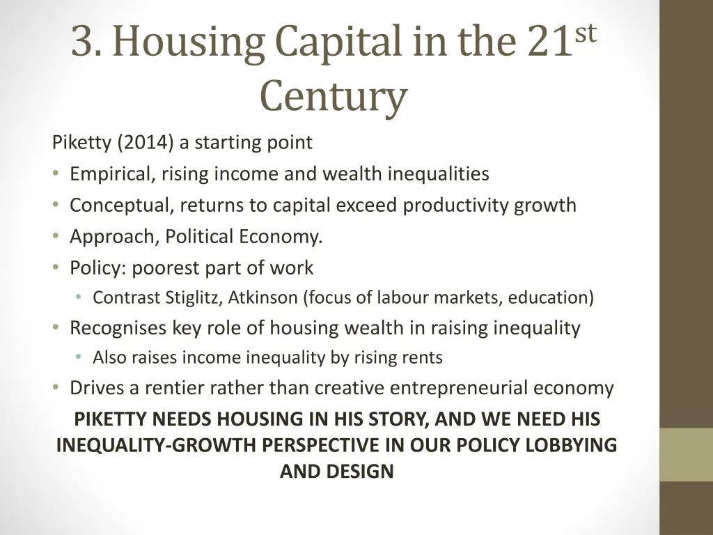 3 housing capital in the 21 st century