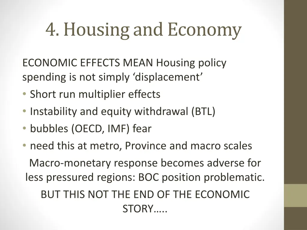 4 housing and economy