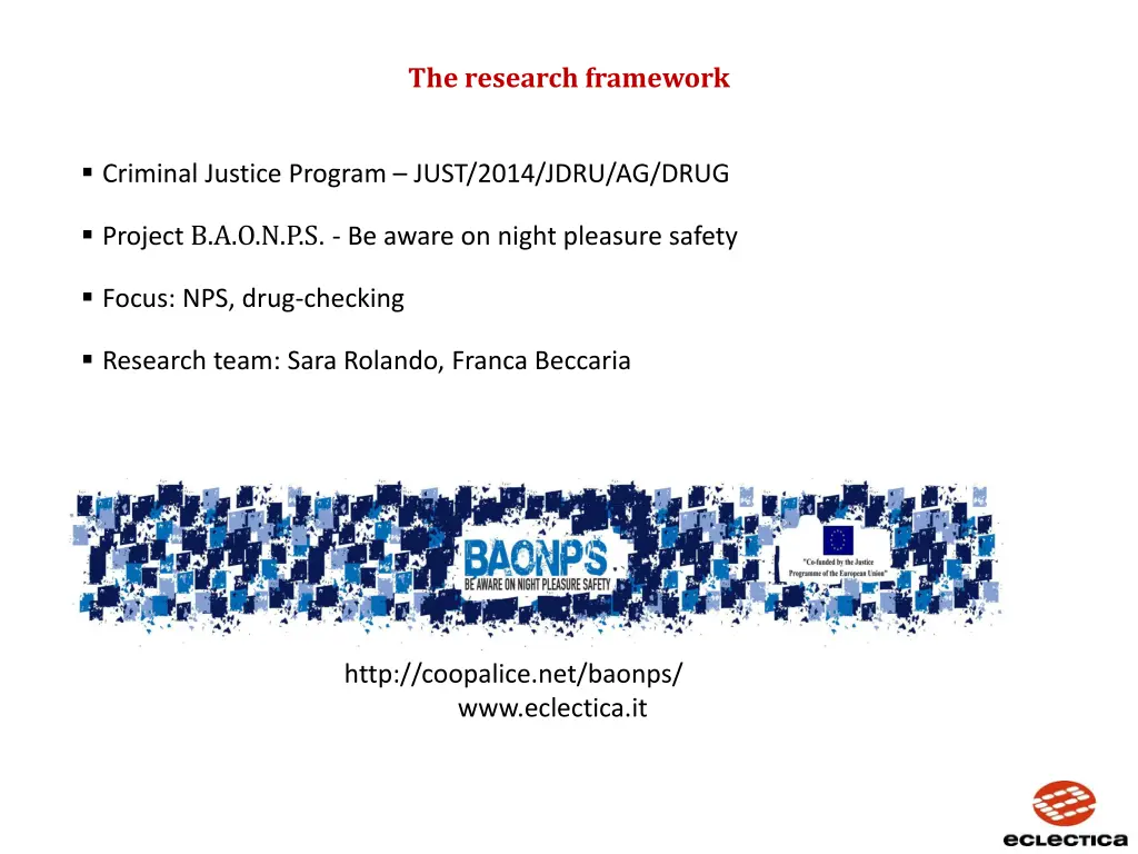 the research framework