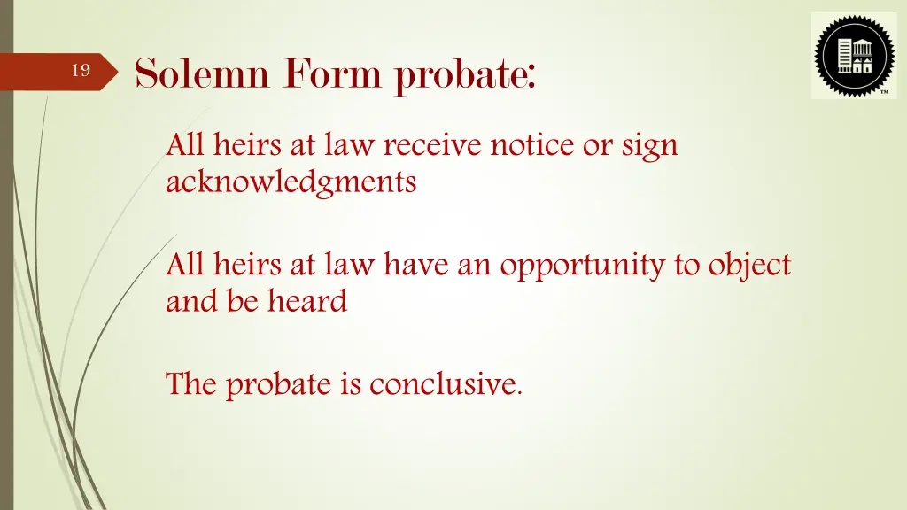 solemn form probate