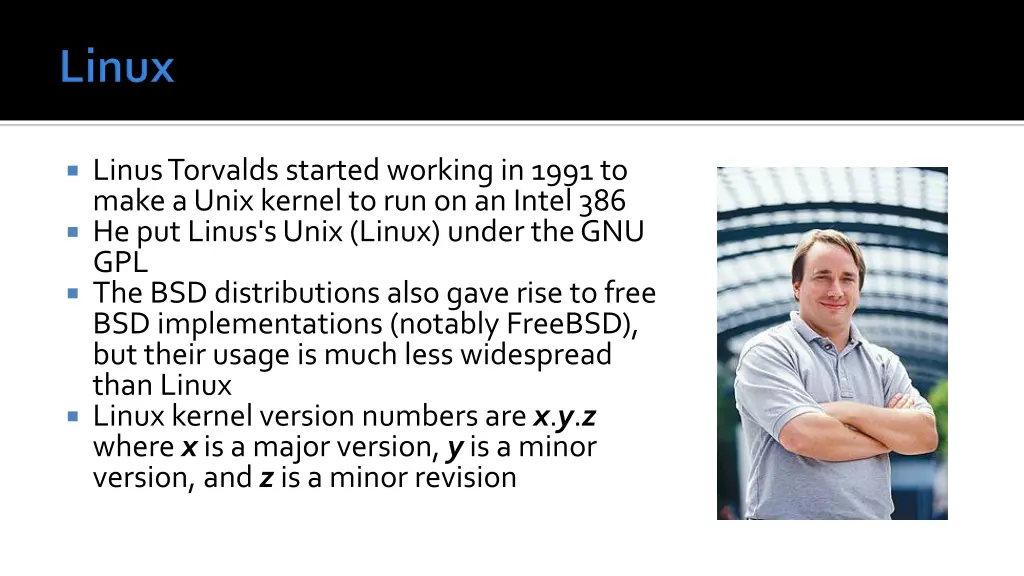 linus torvalds started working in 1991 to make