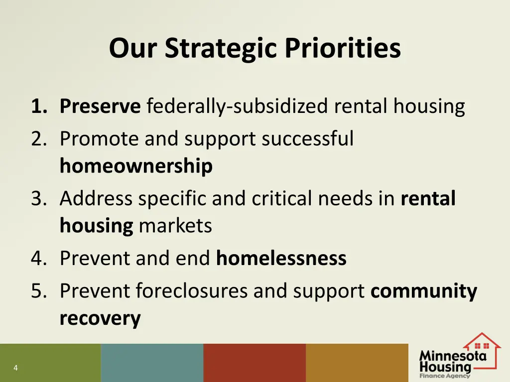 our strategic priorities