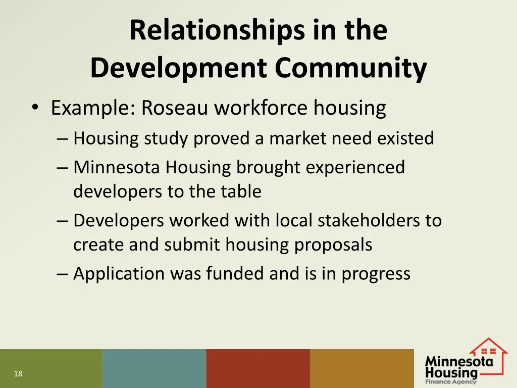 relationships in the development community