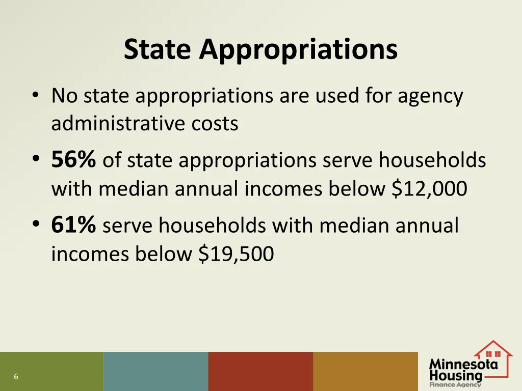 state appropriations