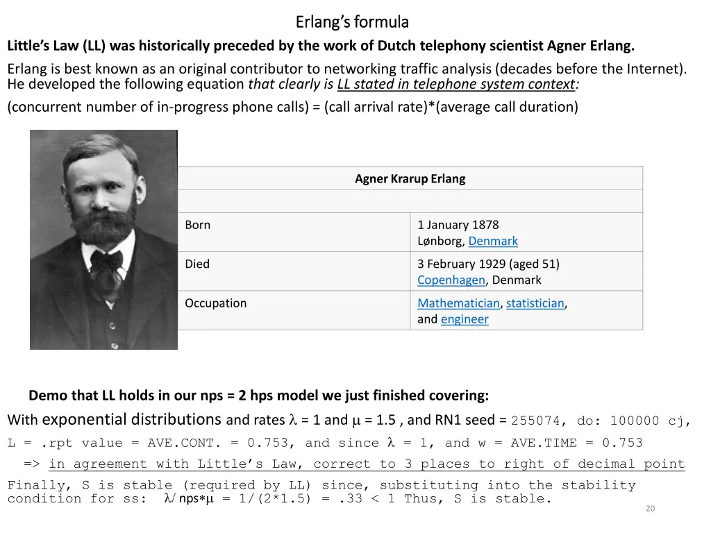 erlang s formula erlang s formula