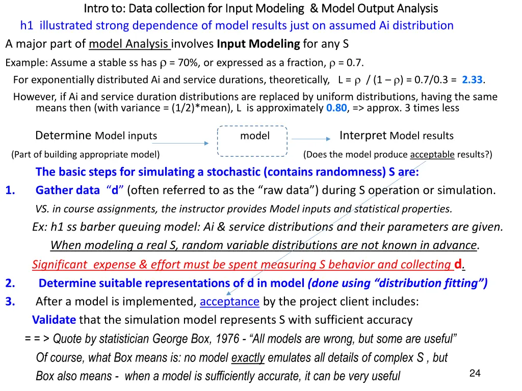 intro to data collection for input modeling model
