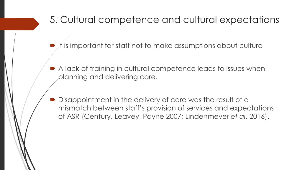 5 cultural competence and cultural expectations