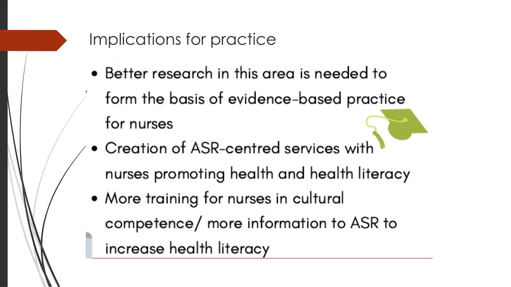 implications for practice