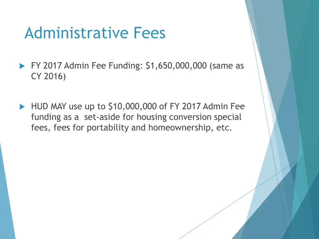 administrative fees