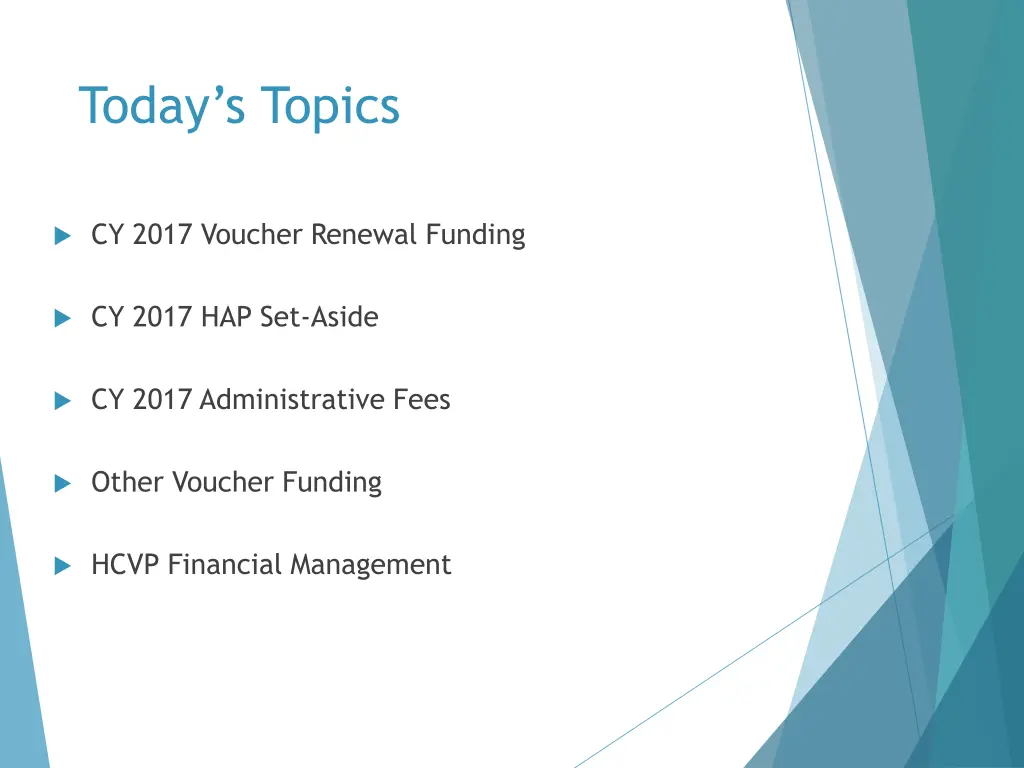 today s topics