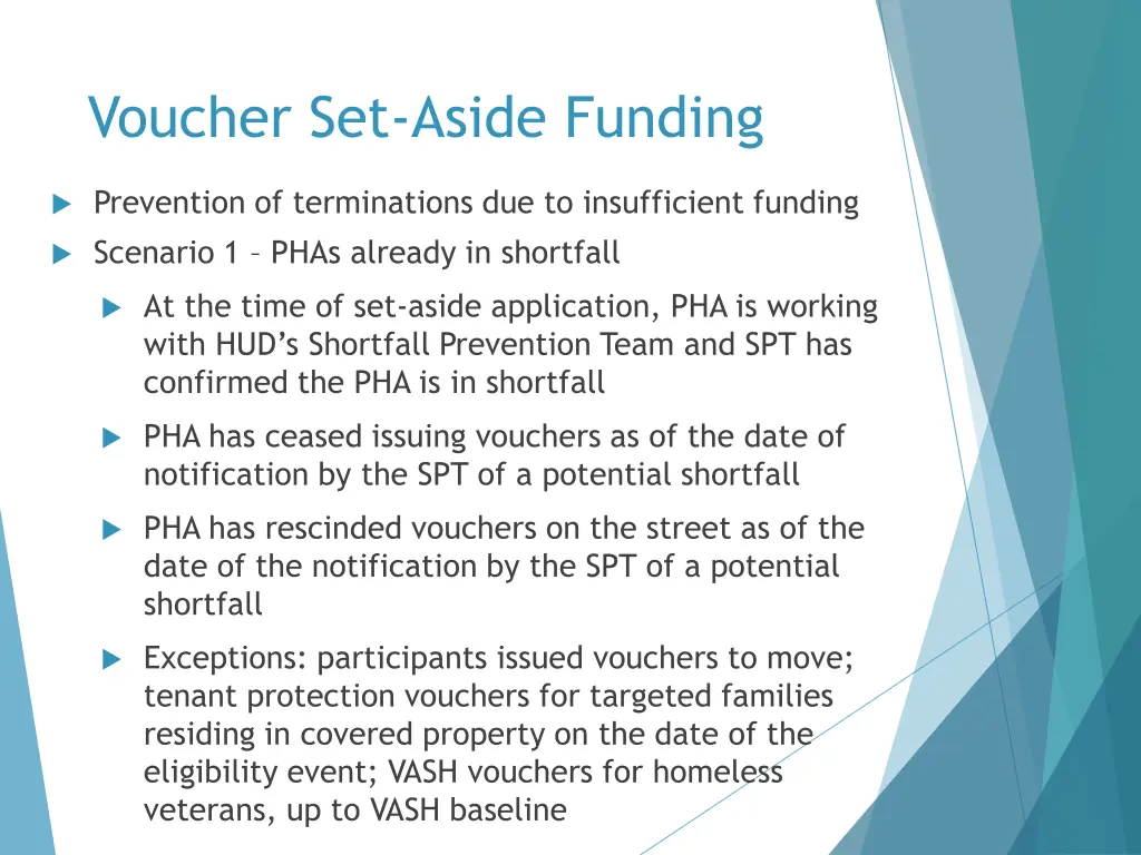 voucher set aside funding 1