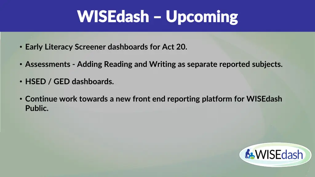 wisedash wisedash upcoming