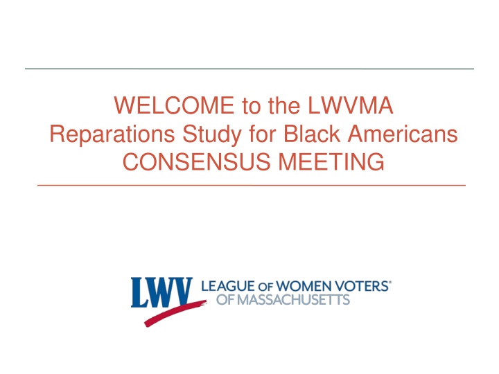 welcome to the lwvma reparations study for black