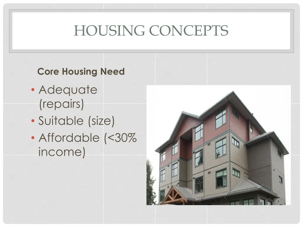 housing concepts