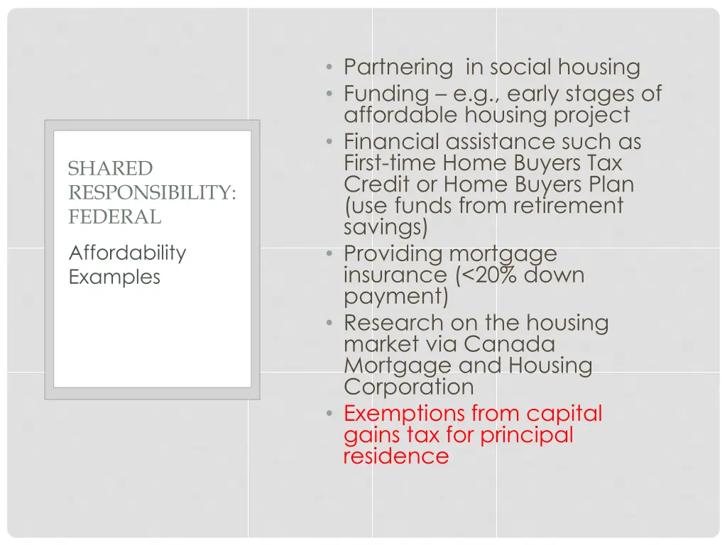 partnering in social housing funding e g early