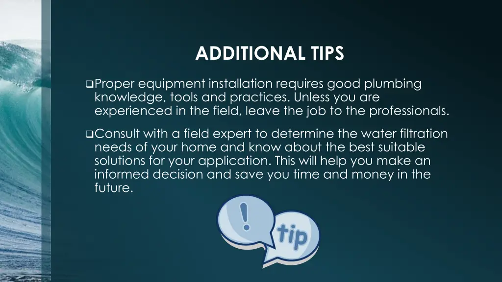 additional tips