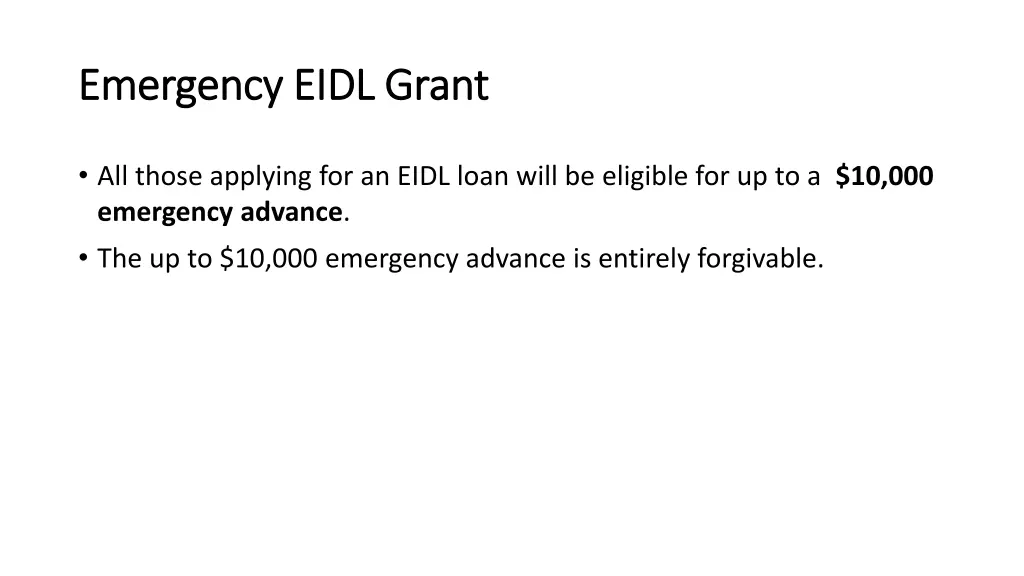 emergency eidl grant emergency eidl grant