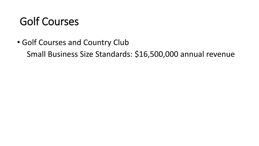 golf courses golf courses