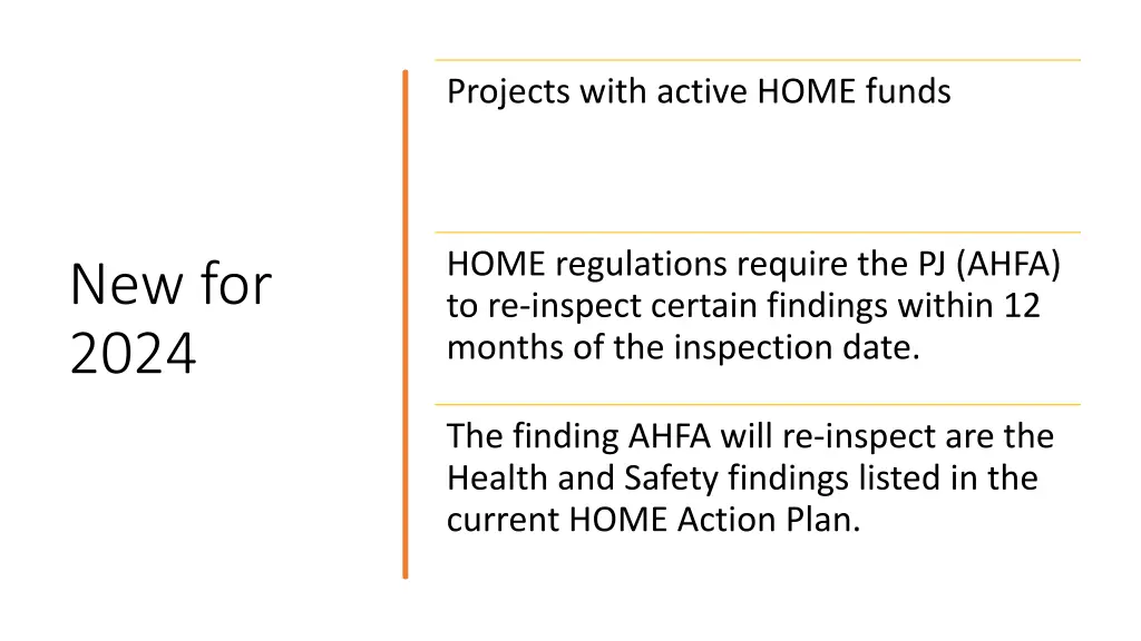 projects with active home funds