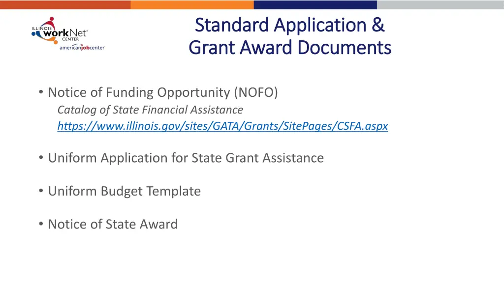 standard application standard application grant