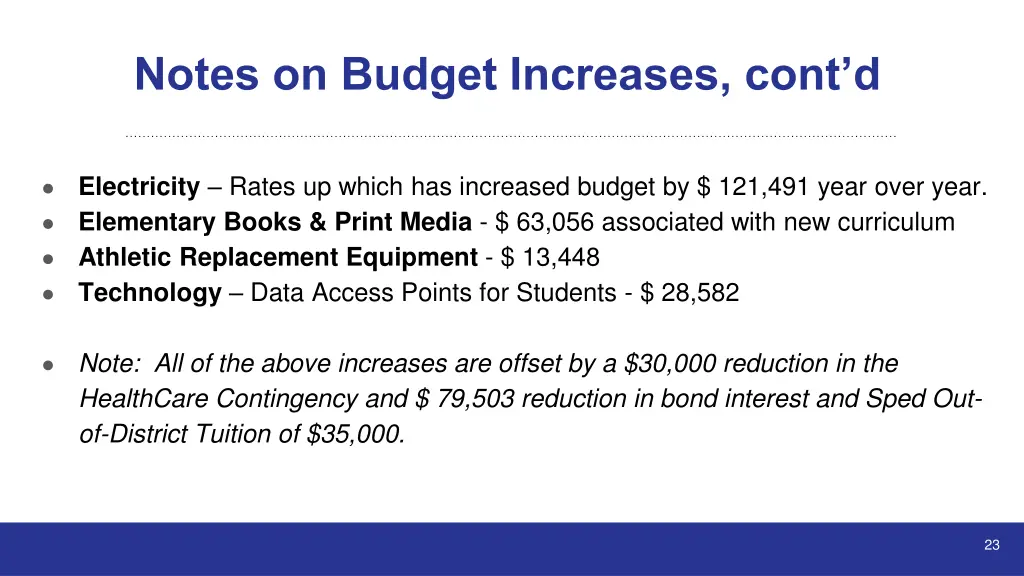 notes on budget increases cont d 1