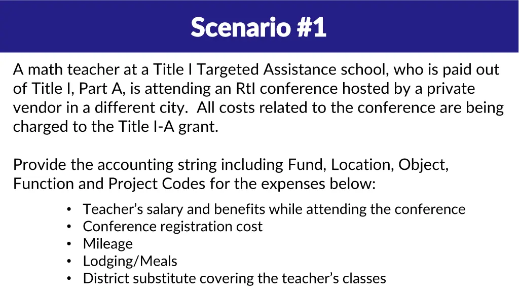 scenarios scenarios scenario 1 scenario 1