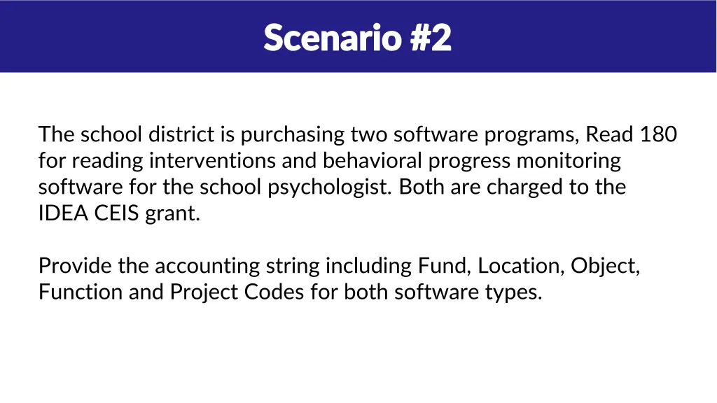 scenarios scenarios scenario 2 scenario 2