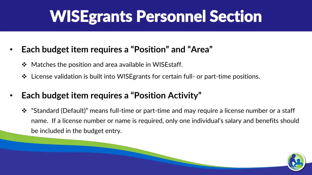wisegrants personnel section wisegrants personnel