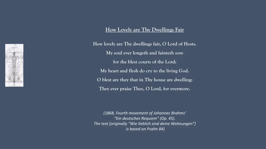 how lovely are thy dwellings fair