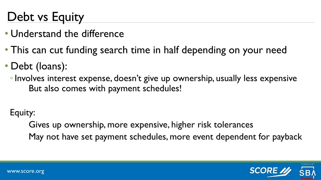 debt vs equity understand the difference this