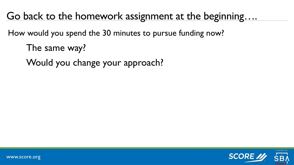 go back to the homework assignment