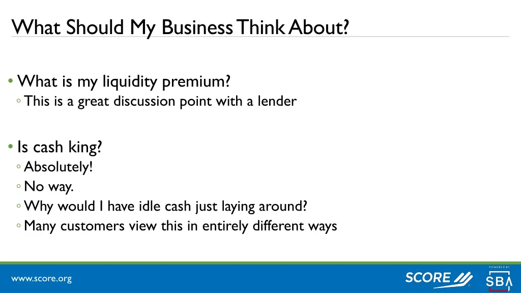 what should my business think about 2