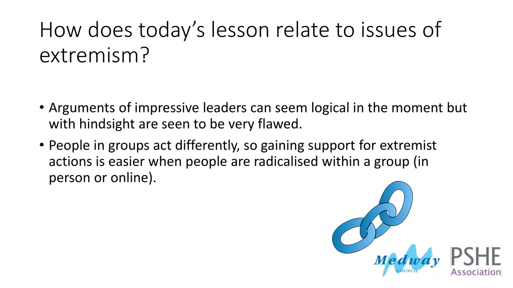 how does today s lesson relate to issues