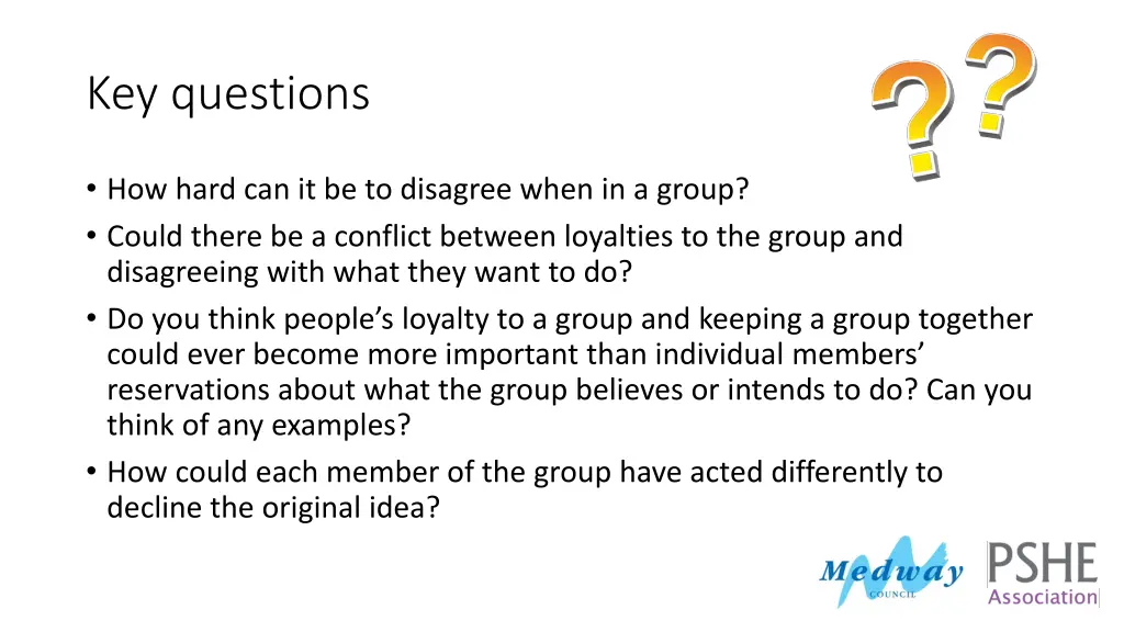 key questions