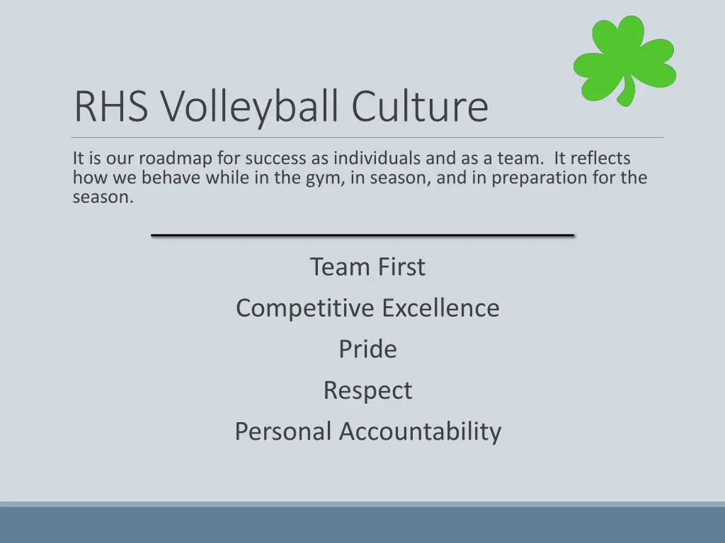 rhs volleyball culture