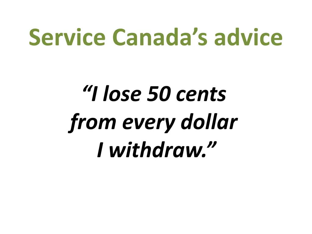 service canada s advice
