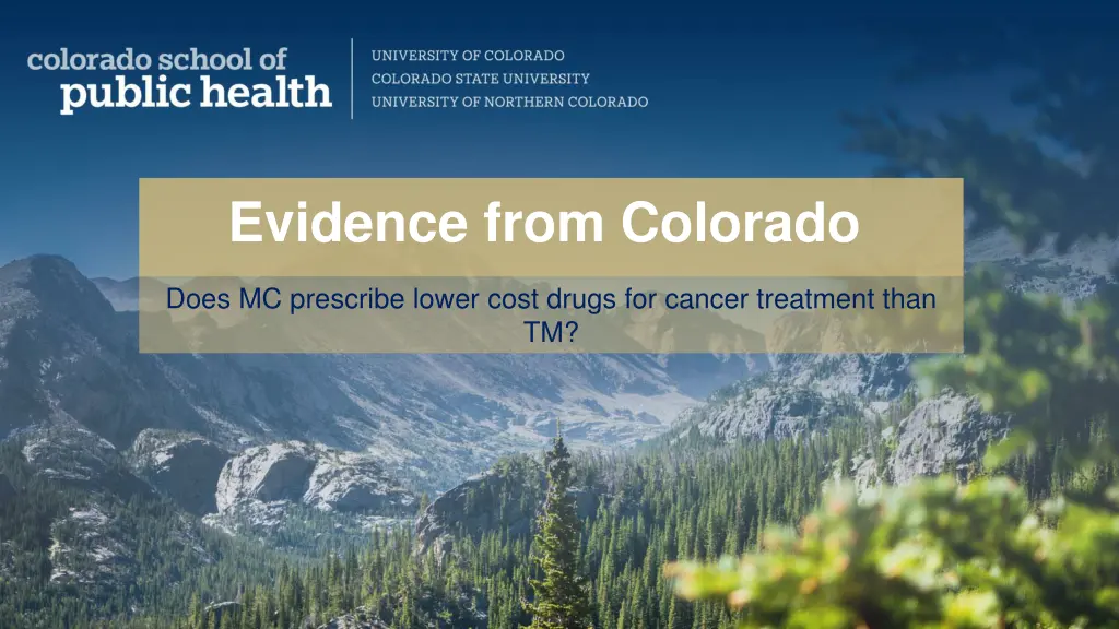 evidence from colorado