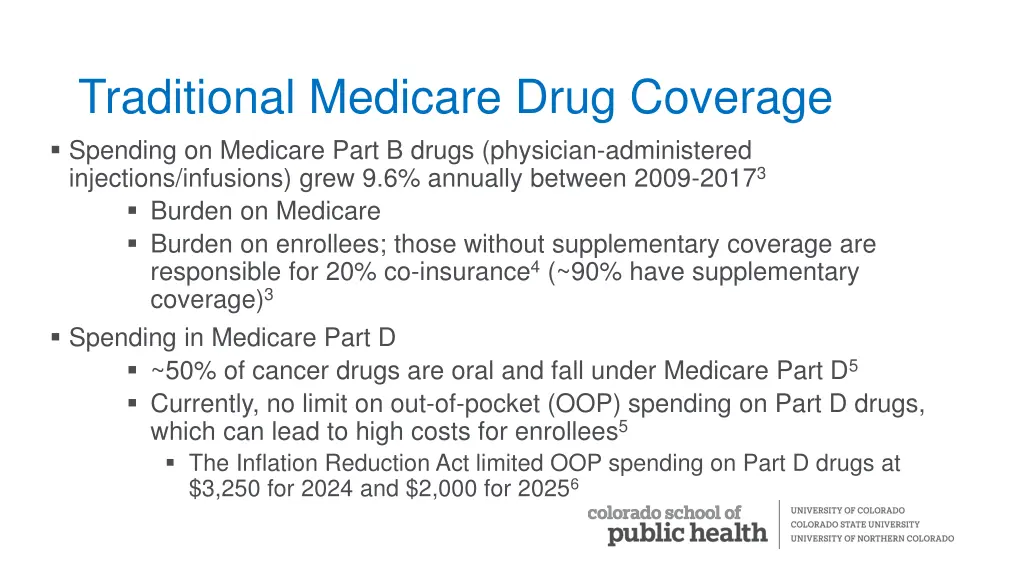 traditional medicare drug coverage spending