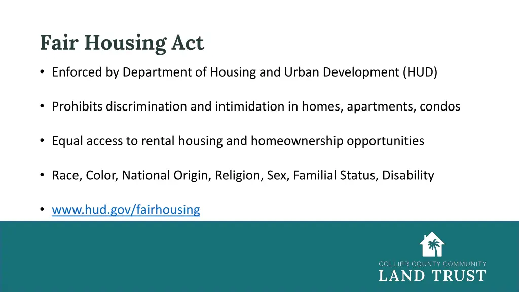 fair housing act