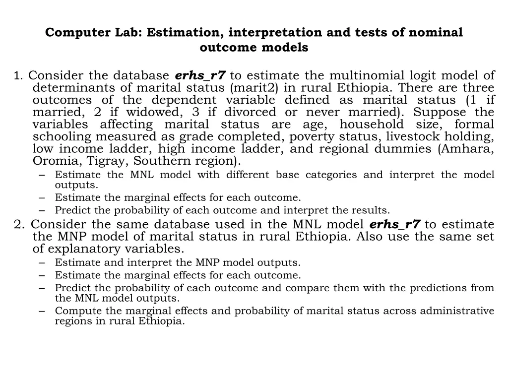 computer lab estimation interpretation and tests